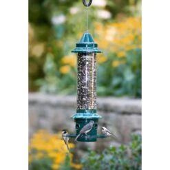 Brome Bird Care SquirrelBuster Songbird 3 Lb Metal/Plastic Bird Feeder 5 Ports