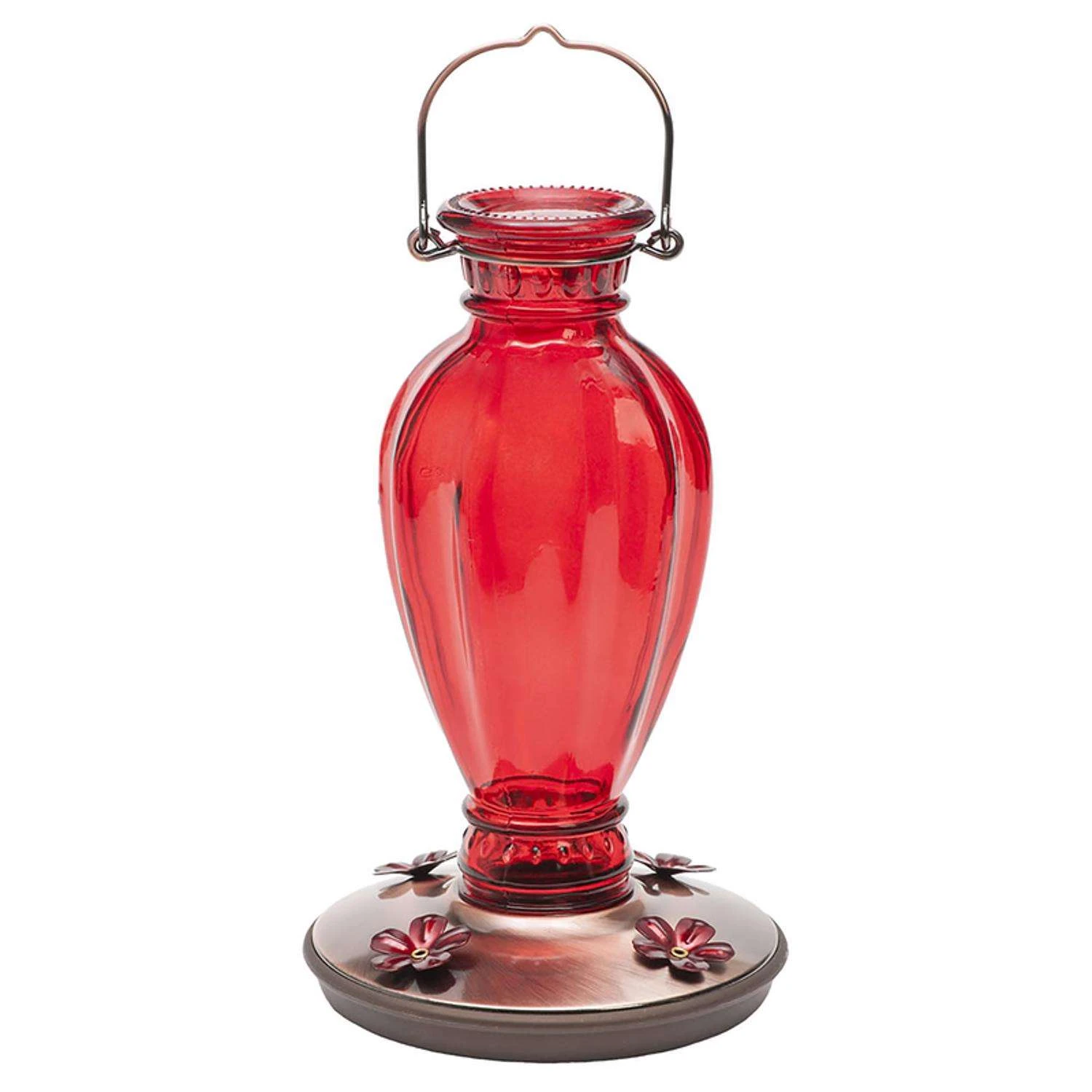 Perky-Pet Hummingbird 18 Oz Glass Daisy Vase Vintage Nectar Feeder 4 Ports 1 Perky-Pet Hummingbird 18 Oz Glass Daisy Vase Vintage Nectar Feeder 4 Ports