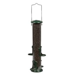 Audubon Finch 1.5 Lb Metal Thistle Tube Bird Feeder 4 Ports