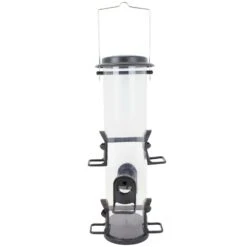 Perky-Pet Goldfinch 4 Lb Plastic 2-in-1 Tube Bird Feeder 6 Ports