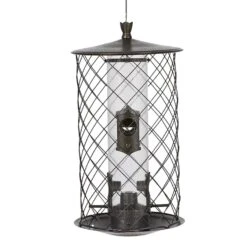 Birdscapes Wild Bird 3 Lb Metal/Plastic Bird Feeder 4 Ports