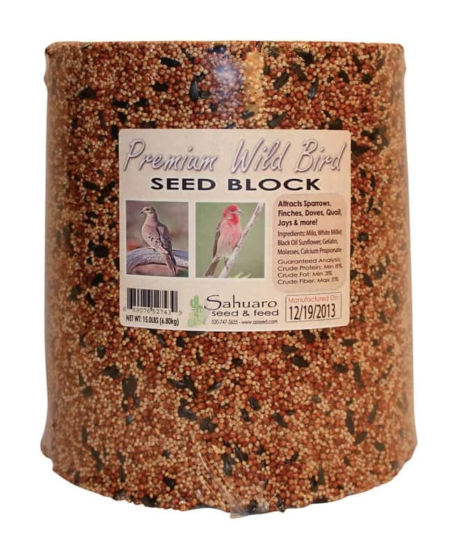 Sahuaro Seed Assorted Species Millet Bird Food Block 15 Lb 1 Sahuaro Seed Assorted Species Millet Bird Food Block 15 Lb