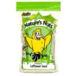 Nature's Nuts Premium Assorted Species Safflower Seeds Wild Bird Food 8 Lb