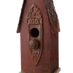 Glitzhome 13.23 In. H X 3.94 In. W X 4.53 In. L Metal And Wood Bird House -Nestify Shop 37011bd7 a5ba 445f b57c bdd729219d5e