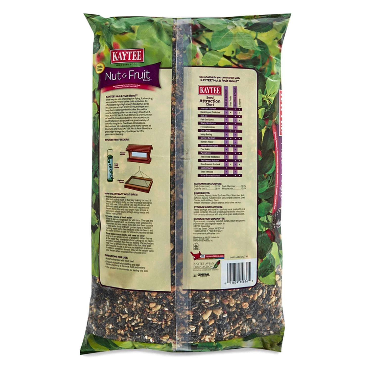 Kaytee Songbird Nut & Fruit Wild Bird Food 10 Lb 5 Kaytee Songbird Nut & Fruit Wild Bird Food 10 Lb - Image 5