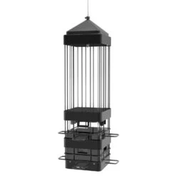 Nature's Way Squirrel Shield Wild Bird 3.2 Qt Metal Advantage Cage Bird Feeder 8 Ports
