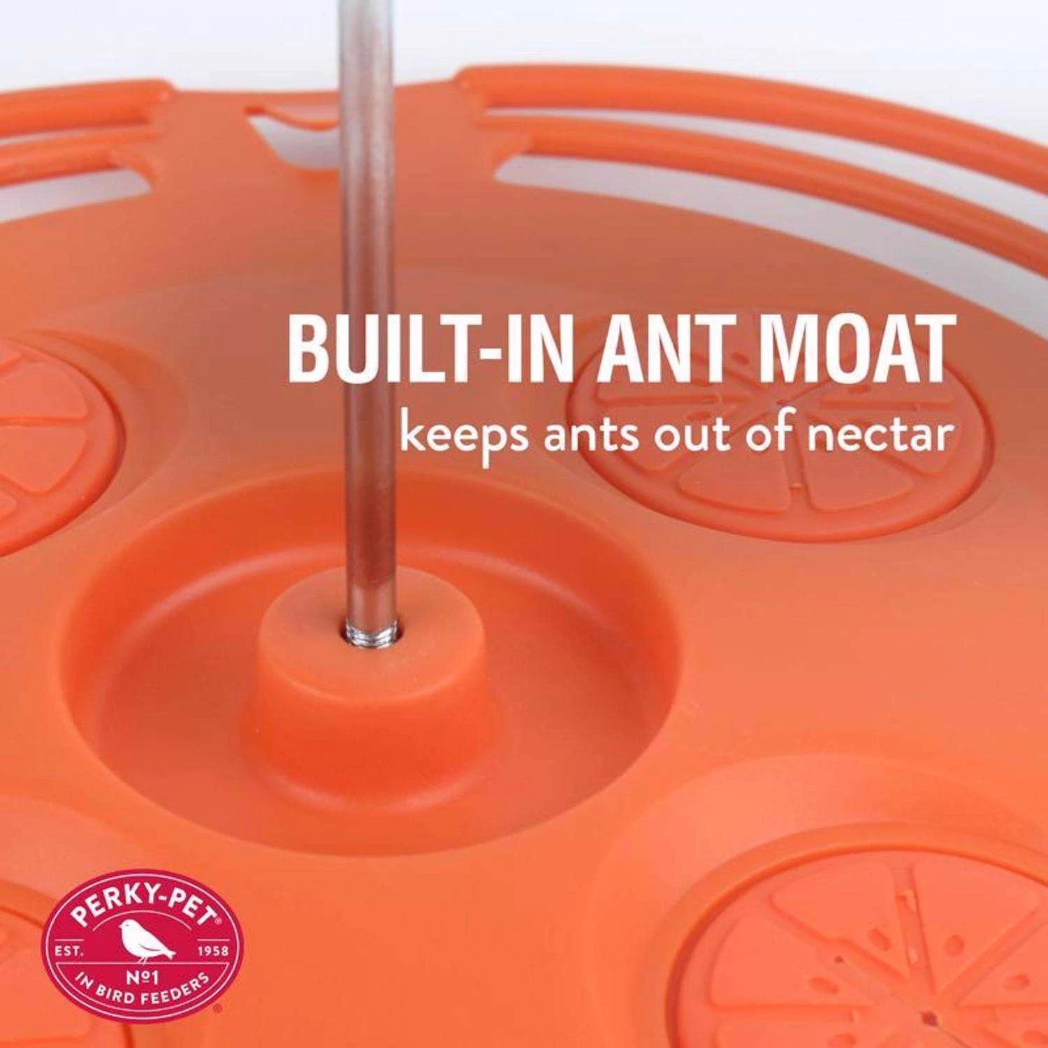 Perky-Pet Oriole 16 Oz Plastic Tray Nectar Feeder 4 Ports 4 Perky-Pet Oriole 16 Oz Plastic Tray Nectar Feeder 4 Ports - Image 4