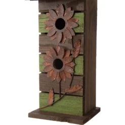 Glitzhome 14.45 In. H X 5.04 In. W X 5.31 In. L Metal And Wood Bird House 6 Glitzhome 14.45 In. H X 5.04 In. W X 5.31 In. L Metal And Wood Bird House -Nestify Shop 569d9f03 ea60 438e 990f efa9a2e764c5