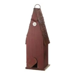 Glitzhome 13.23 In. H X 3.94 In. W X 4.53 In. L Metal And Wood Bird House -Nestify Shop 59114ffd 35c6 4a68 831c fc2fa0c157be