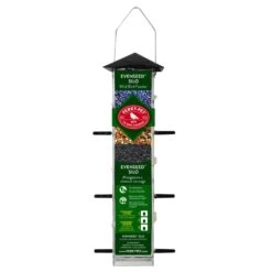 Perky-Pet Evenseed Wild Bird 3 Lb Plastic Silo Bird Feeder 6 Ports