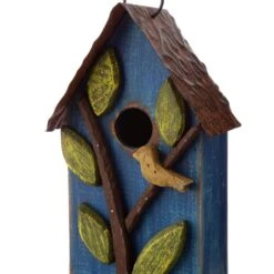 Glitzhome 9.84 In. H X 4.33 In. W X 5.12 In. L Metal And Wood Bird House -Nestify Shop 6f0a9f1d 9bc4 4ca7 952f 89ee45680dee