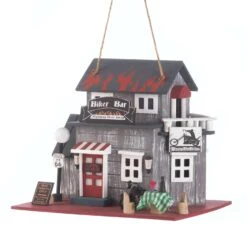 Songbird Valley Biker Bar 9 In. H X 7.5 In. W X 10.5 In. L Wood Bird House