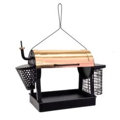Woodlink 1.75 Lb Metal 4-in-1 Smoker Grill Bird Feeder 2 Ports