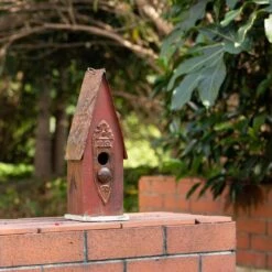 Glitzhome 13.23 In. H X 3.94 In. W X 4.53 In. L Metal And Wood Bird House -Nestify Shop 823d72f2 a3c9 4333 84c0 5d87fe4ab43d