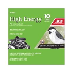 Ace Assorted Species Sunflower Seeds Suet 11 Oz (10-PACK)