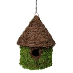 SuperMoss Wooven 15 In. H X 11 In. W X 11 In. L Natural Fiber Bird House