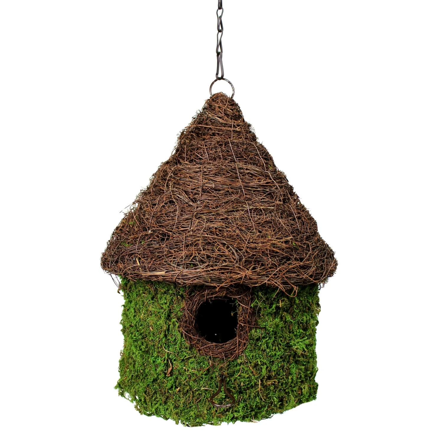 SuperMoss Wooven 15 In. H X 11 In. W X 11 In. L Natural Fiber Bird House 1 SuperMoss Wooven 15 In. H X 11 In. W X 11 In. L Natural Fiber Bird House