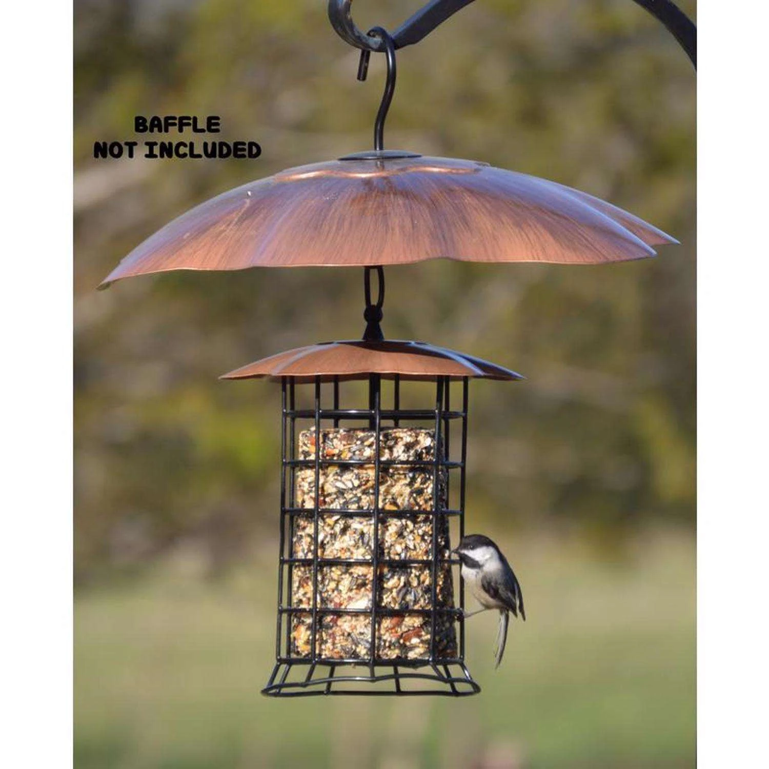 Songbird Essentials Songbird Essentials Songbird Metal Roof Suet Log Bird Feeder 2 Songbird Essentials Songbird Essentials Songbird Metal Roof Suet Log Bird Feeder - Image 2