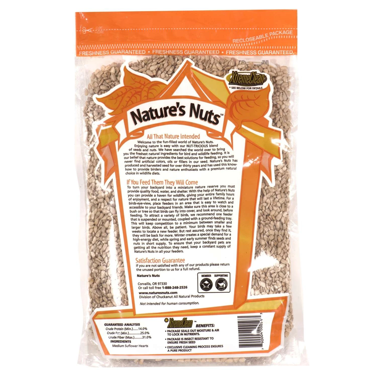 Nature's Nuts XtremeClean Assorted Species Sunflower Hearts Wild Bird Food 4 Lb 3 Nature's Nuts XtremeClean Assorted Species Sunflower Hearts Wild Bird Food 4 Lb - Image 3