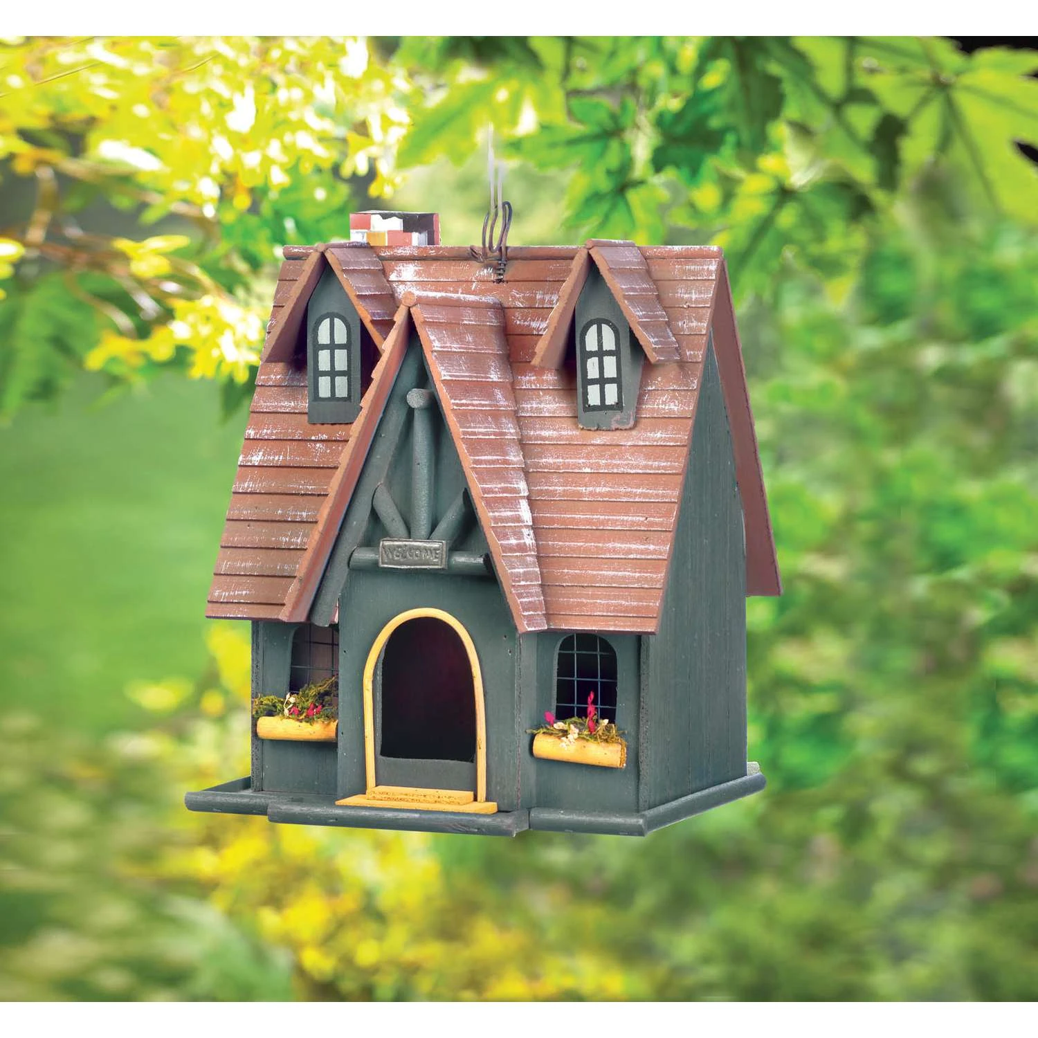 Songbird Valley Fairytale Cottage 12.5 In. H X 9 In. W X 9.75 In. L Wood Bird House 1 Songbird Valley Fairytale Cottage 12.5 In. H X 9 In. W X 9.75 In. L Wood Bird House