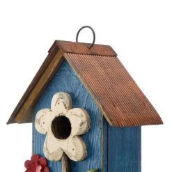 Glitzhome 10.25 In. H X 4.75 In. W X 6.25 In. L Metal And Wood Bird House -Nestify Shop b5aa25ff 9735 4b94 aa92 1e60f87a56f0