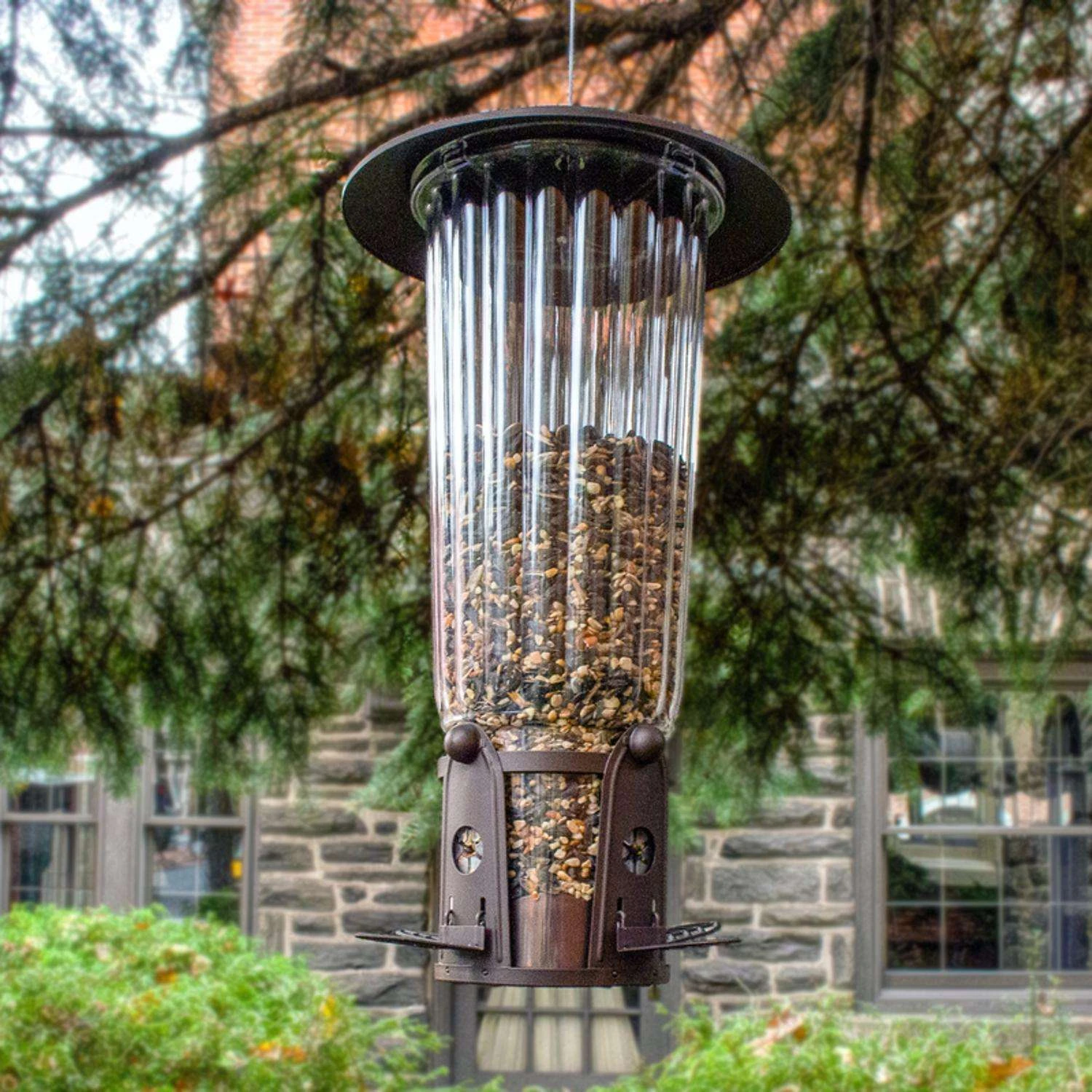 Perky-Pet Squirrel-Be-Gone Wild Bird 4 Lb Plastic Ladder Bird Feeder 4 Ports 3 Perky-Pet Squirrel-Be-Gone Wild Bird 4 Lb Plastic Ladder Bird Feeder 4 Ports - Image 3