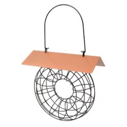 Songbird Essentials Songbird Essentials Woodpecker Metal Ball Roof Suet Basket