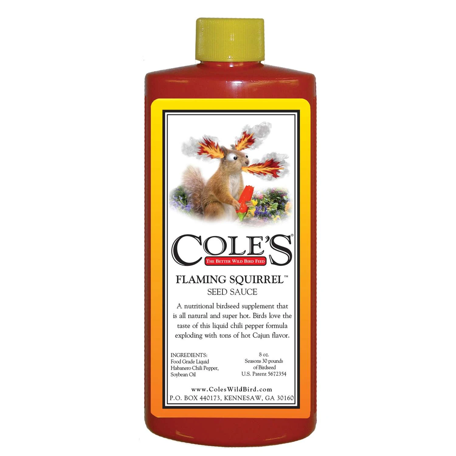 Cole's Flaming Squirrel Assorted Species Soybean Oil Seed Sauce 8 Oz 1 Cole's Flaming Squirrel Assorted Species Soybean Oil Seed Sauce 8 Oz