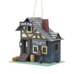 Zingz & Thingz 9 In. H X 7 In. W X 8.75 In. L Wood Bird House