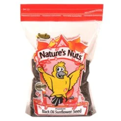 Nature's Nuts Premium Assorted Species Black Oil Sunflower Seed Wild Bird Food 5 Lb