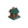 North States Log Cabin Wild Bird 1 Lb Plastic Hopper Bird Feeder 4 Ports