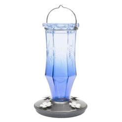 Perky-Pet Hummingbird 16 Oz Glass/Metal Nectar Feeder 4 Ports