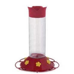 Perky-Pet Hummingbird 30 Oz Glass/Plastic Nectar Feeder 6 Ports