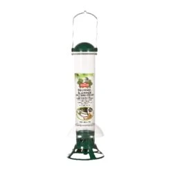 Perky-Pet Squirrel Slammer Wild Bird 3.5 Lb Metal/Plastic Bird Feeder 3 Ports