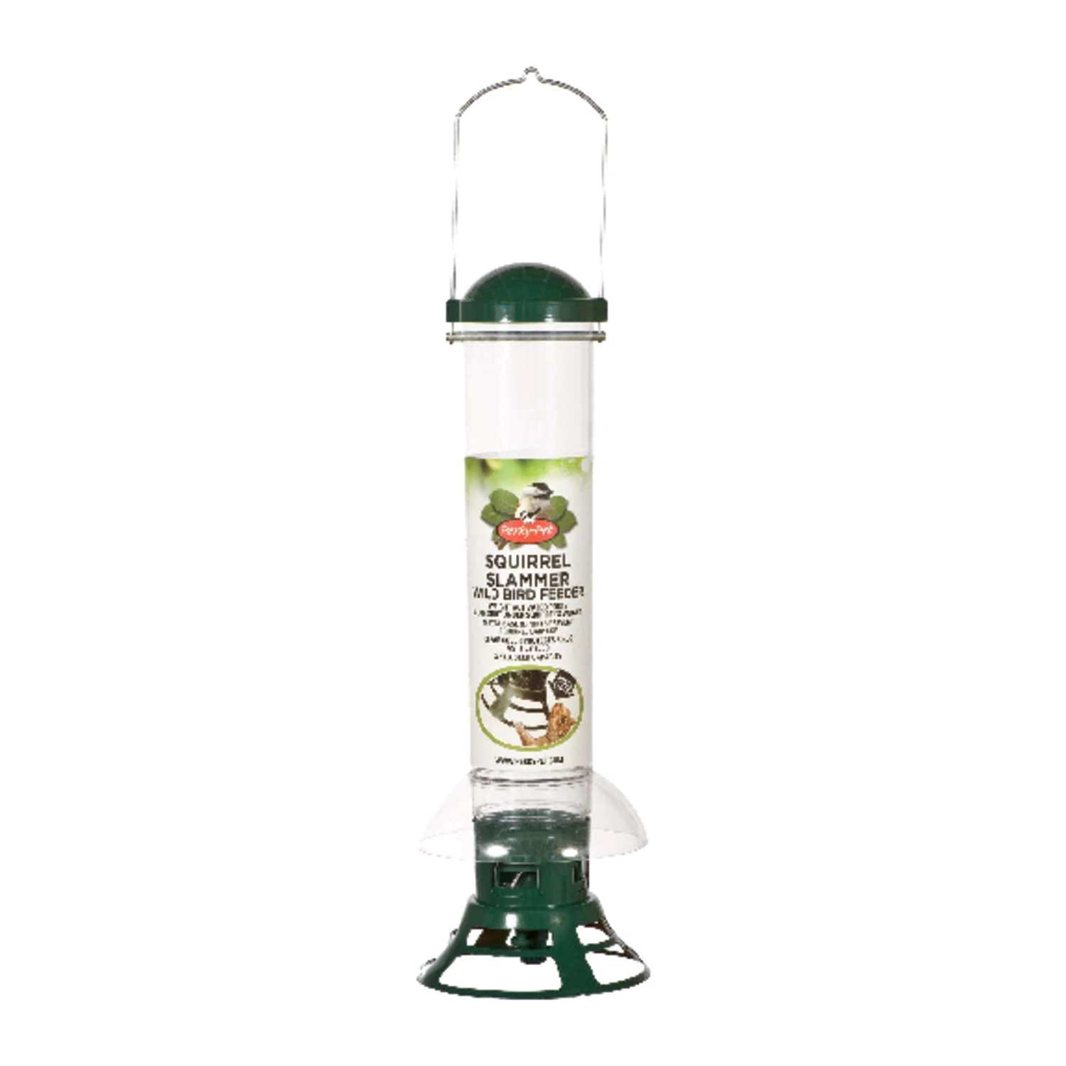 Perky-Pet Squirrel Slammer Wild Bird 3.5 Lb Metal/Plastic Bird Feeder 3 Ports 1 Perky-Pet Squirrel Slammer Wild Bird 3.5 Lb Metal/Plastic Bird Feeder 3 Ports