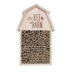 Nature's Way 11 In. H X 4.21 In. W X 6.9 In. L Wood Bee House