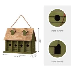 Glitzhome 12.25 In. H X 8.75 In. W X 14.25 In. L Metal And Wood Bird House -Nestify Shop f9f17455 7f18 41df 8383 e73456b4179f